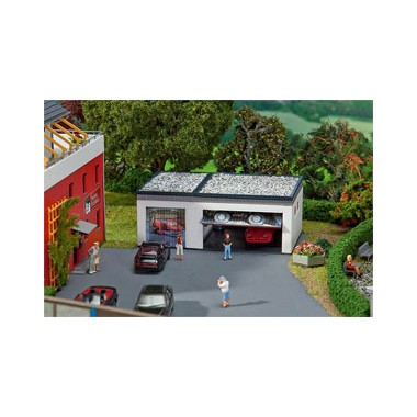 Maquette Garage double avec pièces de commande, Epoque 5