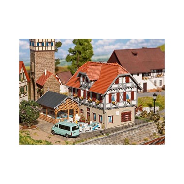 Maquette Auberge Sonne avec arcade, Epoque 1