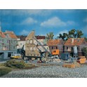 Maquette Maison en démolition avec excavateur , Epoque 2 