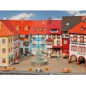 Maquette Maisons de petite ville avec saillie, Epoque III