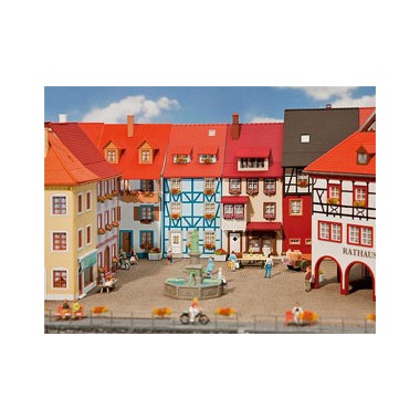 Maquette Maisons de petite ville avec saillie, Epoque III