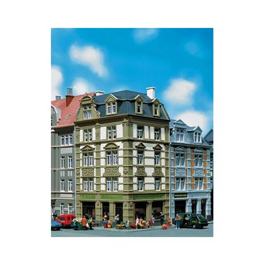 Maquette Immeuble urbain d?angle, Epoque 1