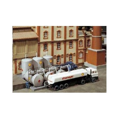 Maquette entrepôt de carburant