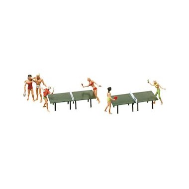 Figurines Ping-Pong au camping