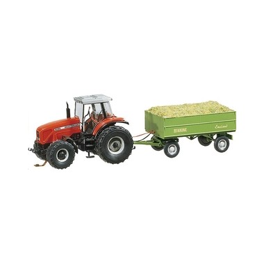 Car System Tracteur Massey Ferguson avec remorque