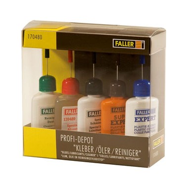 Assortiment de professionnel Colles/Lubrifiants/Nettoyant, 25 ml chacun