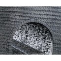 Dalle décorative portion de tunnel, Structure de rochers