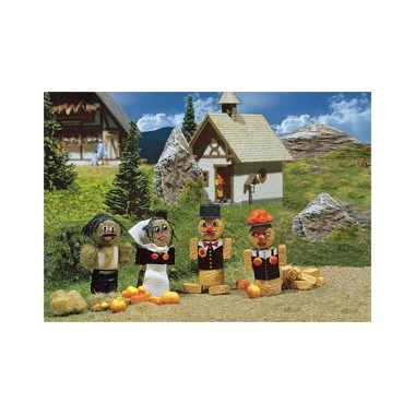 Maquette Figurines en bottes de paille, Epoque 1
