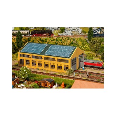 Maquette Remise a locomotives modernes, Epoque 5