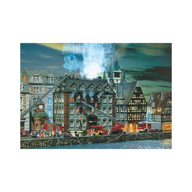 Maquette Trésor public en feu, Epoque I