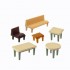 Tables, chaises et Bancs, Epoque 3