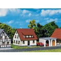 Maquette Maison de lotissement avec garage, Epoque 3