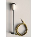 Lampadaire droit lumière blanche, fonctionnel, noir