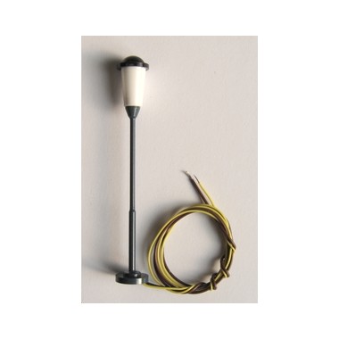 Lampadaire droit lumière blanche, fonctionnel, noir