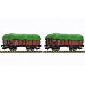 Coffret de deux wagons de marchandises de la DSB, Epoque 3