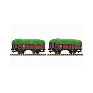Coffret de deux wagons de marchandises de la DSB, Epoque 3