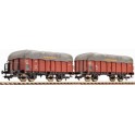 Wagons tombereaux DB, set de 2, Epoque 3