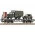Wagon plat type de construction SSk 07 chargé de Minitank DRG, Epoque 2