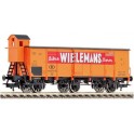 Wagon de bière Wielemans 3 essieux et guérite de frein SNCB, Epoque 3
