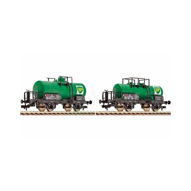 Coffret de deux Wagons Citernes 'BP." DSB, Epoque 3