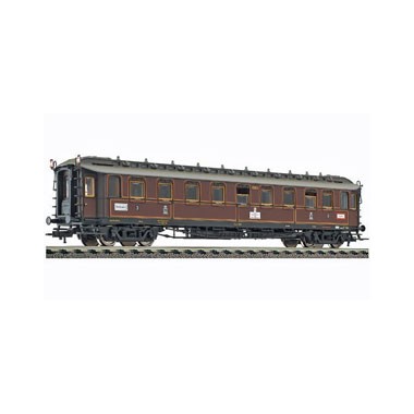Voiture de train rapide, 3ème classe, type C 4ü Pr08, K.P.E.V., Epoque 1