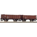Wagons de marchandises découverts, type Om, de la DSB, kit de 2, Epoque 3