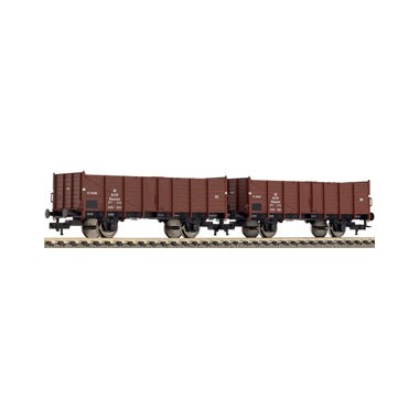 Wagons de marchandises découverts, type Om, de la DSB, kit de 2, Epoque 3