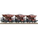 Coffret de trois wagons Trémies de la DB, Epoque 3
