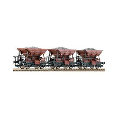 Coffret de trois wagons Trémies de la DB, Epoque 3