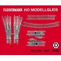 Kit de rails D "Parallèle" HO "Modele" Fleischmann