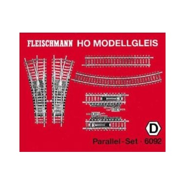 Kit de rails D "Parallèle" HO "Modele" Fleischmann Kit de rails D "Parallèle" HO "Modele" Fleischmann