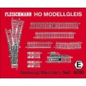 Kit de rails E "3 voies de garage" HO "Modele" Fleischmann