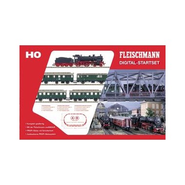 Coffret de train Marchandises, Digital, rails avec ballast Fleischmann "Profi"