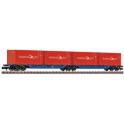 Wagon porte-conteneurs articulé de la DB AG, Epoque 5