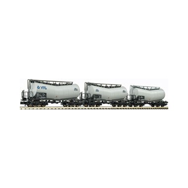 Wagons Citerne à citerne coudée, type Zacens, SNCF, set de 3, Epoque 5