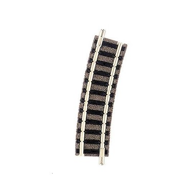 Rail courbe N ballasté Fleischmann rayon R2 225.6 mm 15°