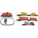 Coffret de départ Train de marchandises avec locomotive diesel DBAG, Epoque 5