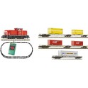 Coffret de départ Train de marchandises avec locomotive diesel SBB, Epoque 5