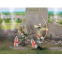 Figurines Hommes en armes Moyen-Age