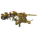 Miniature Canon allemand Flak 88mm avec remorque, Front de l'Est 1943