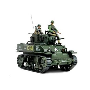 Miniature char M5A1 Stuart, 2ème GM Normandie D-Day 1944