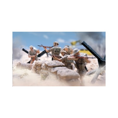 Figurines 7ème division blindée britannique, 2ème GM El Alamein