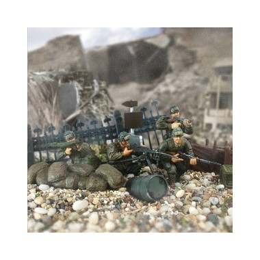 Figurines 1ere division infanterie U.S., 2ème GM Normandie 1944