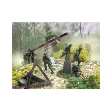 Figurines Panzergrenadiers allemands, 2ème GM Normandie 1944