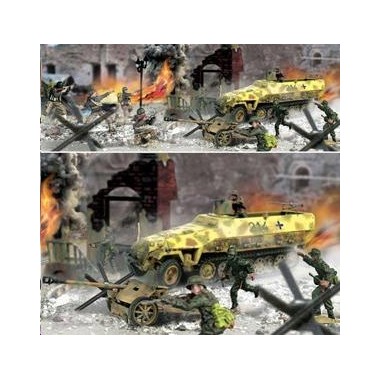 Miniature SDKFZ 251/1+75mmPAK, 2ème GM