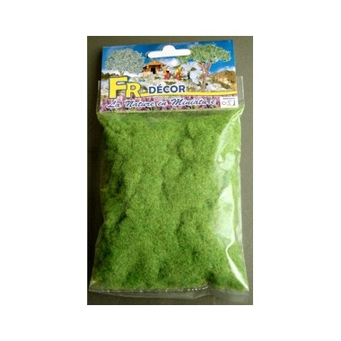 Fibre statique chiné vert clair, 200cc Fibre statique chiné vert clair, 200cc