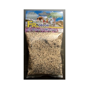 Flocage ballast grain moyen couleur claire, 200cc Flocage ballast grain moyen couleur claire, 200cc
