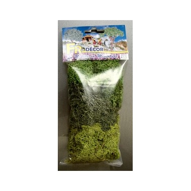 Lichens 3 coloris de verts 40 grs