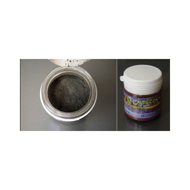 Terre à décor teinte Gris foncé, pot 40 cc
