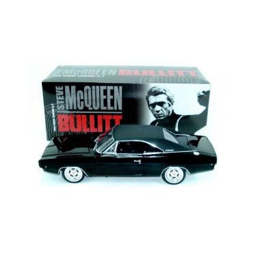 Miniature Dodge Charger Bullitt Noire 1968